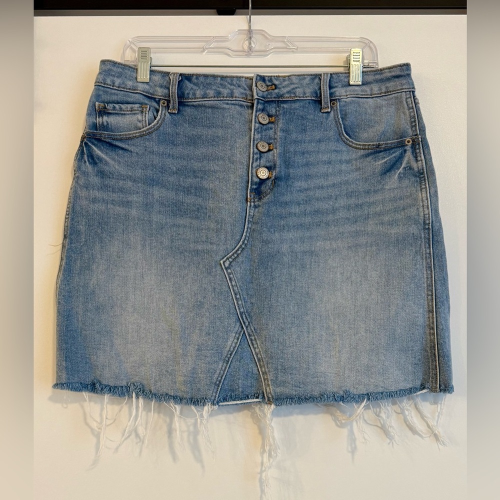 Old Navy Light Blue Denim Mini Skirt